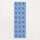 Starfish on blue yogamat (Achterkant)