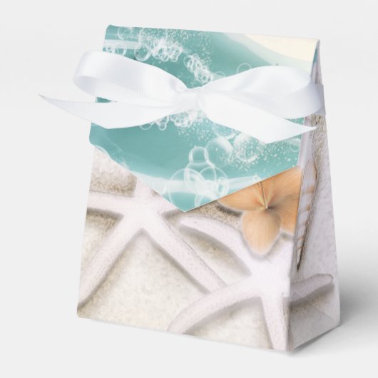 Starfish on the Beach Blauwgroen Zee Water Tropica Bedankdoosjes (Voorkant Zijde)