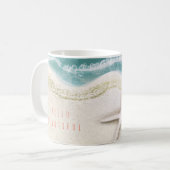 Starfish on the Beach Blauwgroen Zee Water Tropica Koffiemok (Voorkant links)