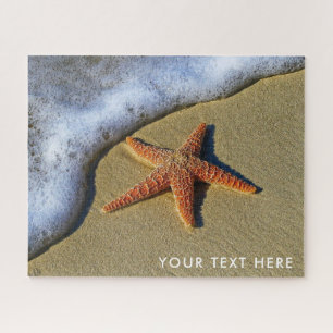 Starfish on the Beach Photo Jigzaag Puzzle Legpuzzel