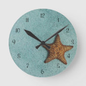 Starfish on the Beach Photo Ronde Klok (Voorkant)