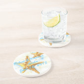 Starfish Onderzetter-Wedding Favor Zandsteen Onderzetter (Zijkant)