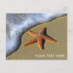 Starfish op de strand briefkaart