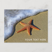 Starfish op de strand briefkaart (Voorkant)