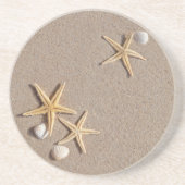 Starfish op de strand onderzetters (Voorkant)