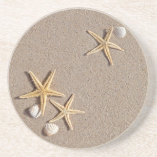 Starfish op de strand onderzetters