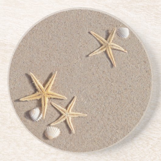 Starfish op de strand onderzetters (Voorkant)