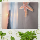 Starfish op de strand theedoek (Gevouwen)