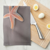Starfish op de strand theedoek (Quarter Fold)