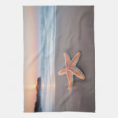 Starfish op de strand theedoek (Verticaal)