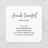 Starfish op een foto van Sandy Beach Vierkante Visitekaartje (Achterkant)