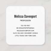 Starfish op een foto van Sandy Beach Vierkante Visitekaartje (Achterkant)