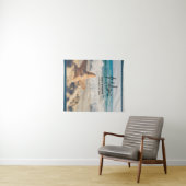 Starfish op een foto van Sandy Beach Wandkleed (In Situ (horizontaal))