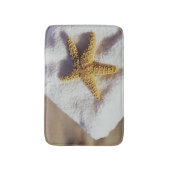 Starfish op een handdoek badmat (Voorkant Verticaal)