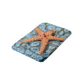 Starfish op een koraal met pokken badmat (Gekanteld)