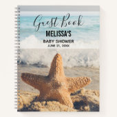 Starfish op een Sandy Beach foto Guest Book Notitieboek (Voorkant)