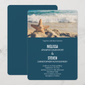 Starfish op een Sandy Beach foto Weddenschap Kaart (Voorkant / Achterkant)