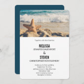 Starfish op een Sandy Beach foto Weddenschap Kaart (Voorkant / Achterkant)