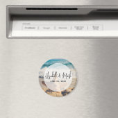 Starfish op een Sandy Beach foto Weddenschap Magneet (Insitu (Vaatwasser))