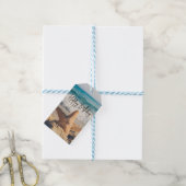 Starfish op een strand foto van Sandy Birthday Cadeaulabel (Met Touw)