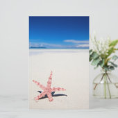 Starfish op het strand briefpapier (Staand voorkant)