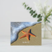 Starfish, op het strand in Key West, Florida, Briefkaart (Staand voorkant)