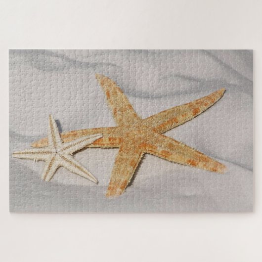 Starfish op het strand legpuzzel (Horizontaal)