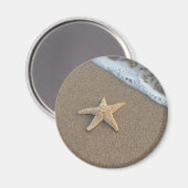 Starfish op het strand magneet (Voorkant / Achterkant)