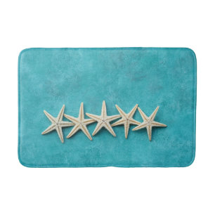 Starfish op Ocean Blue Background Badmat