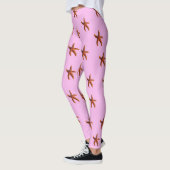 Starfish op roze leggings (Links)
