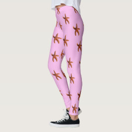 Starfish op roze leggings
