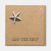 Starfish op Sandy Beach Magneet (Voorkant)