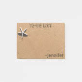Starfish op Sandy Beach, speciaal gepersonaliseerd Post-it® Notes (Voorkant)