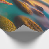 Starfish op strand op Dawn Cadeaupapier (Hoek)