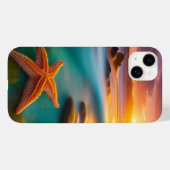 Starfish op strand op Dawn Case-Mate iPhone Case (Achterkant (horizontaal))