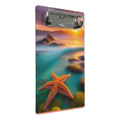 Starfish op strand op Dawn Mini Klembord (Schuin)