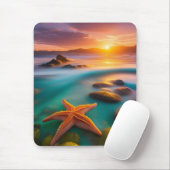 Starfish op strand op Dawn Muismat (Met muis)