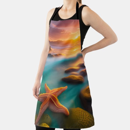 Starfish op strand op Dawn Schort (Insitu)