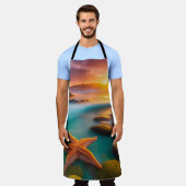 Starfish op strand op Dawn Schort (Gedragen)