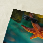 Starfish op strand op Dawn Strandlaken (In situ)