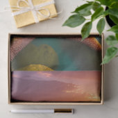 Starfish op strand op Dawn Tissuepapier (Geschenk)
