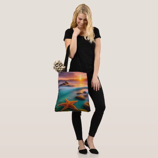Starfish op strand op Dawn Tote Bag (Op model)