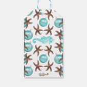 Starfish Ornament Tropische kerstcadeaus Cadeaulabel (Achterkant)