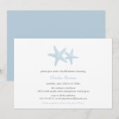 Starfish Paar Shower/Party Invitation Kaart (Voorkant / Achterkant)
