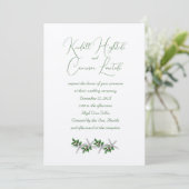 Starfish paar uitnodigen december bruiloft kaart (Staand voorkant)