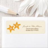 Starfish paar zomer strand bruiloft etiket (Insitu)