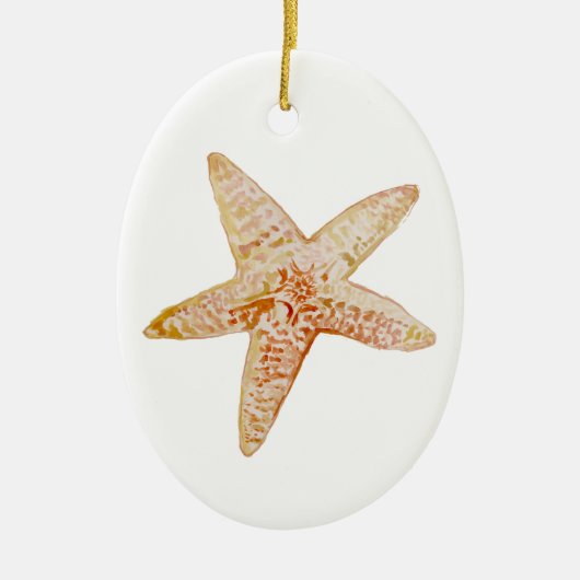 Starfish Painting Beach Art Keramisch Ornament (Voorkant)