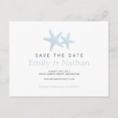 Starfish Pair Save the Date Briefkaart (Voorkant)