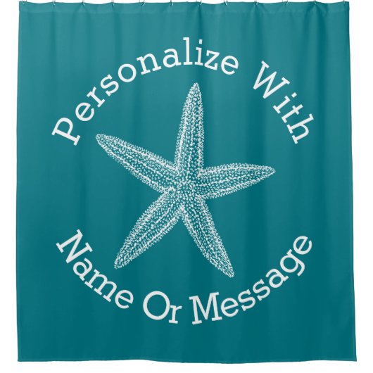 Starfish Pas de kleur aan Douchegordijn (Voorkant)