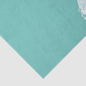 Starfish Patronen Blauwgroen White Beach Merry ker Tissuepapier (Detail)